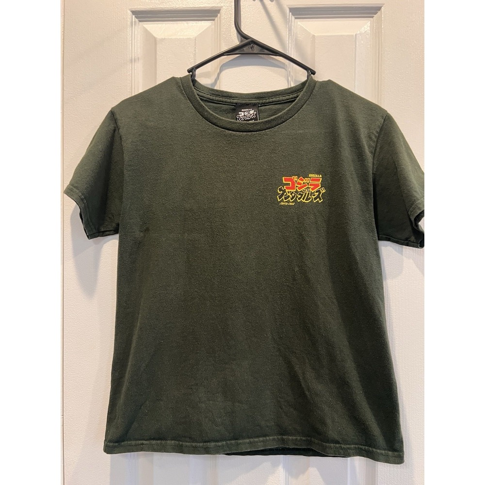 Santa Cruz x Godzilla Natas Mothra T Shirt Youth M Green King of the Monsters
